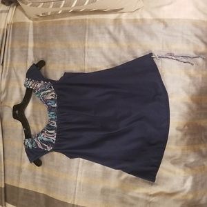 Lucky Brand blue xs top